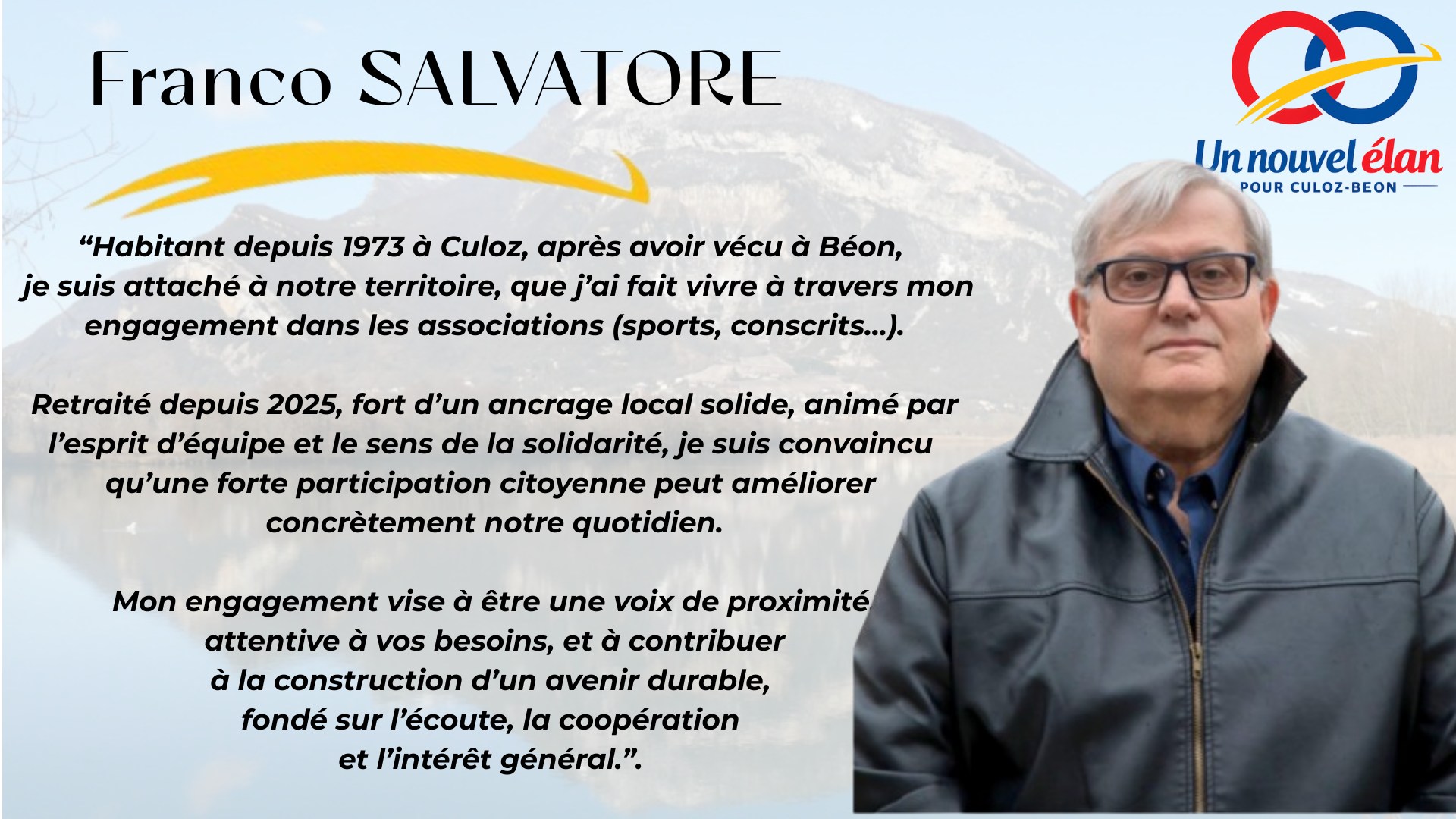 Franco SALVATORE - Un Nouvel Élan pour Culoz-Béon